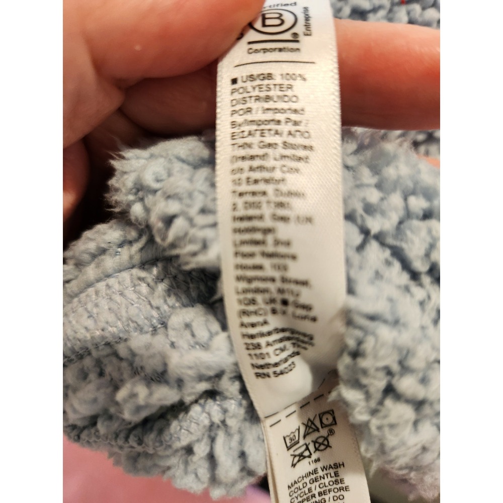 Athleta Girl 14-16 skyblue fleece jacket super cozy and soft‎ of course warm - Picture 4 of 7